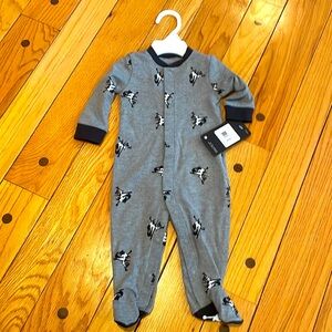 Jordan baby onesie with footsies